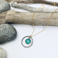 Mixed Metal Turquoise Necklace