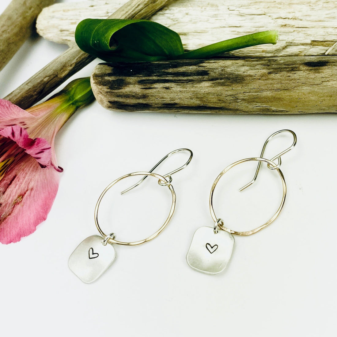 Heart Drop Earrings