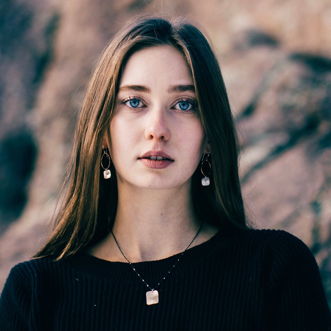 Heart Drop Earrings