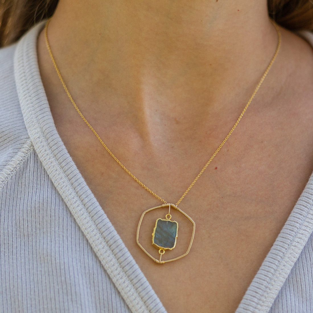 Organic Honeycomb Necklace