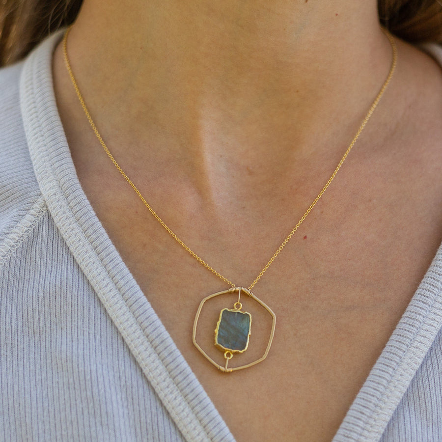 Organic Honeycomb Necklace
