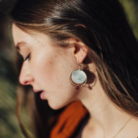 Garnet Eclipse Earrings