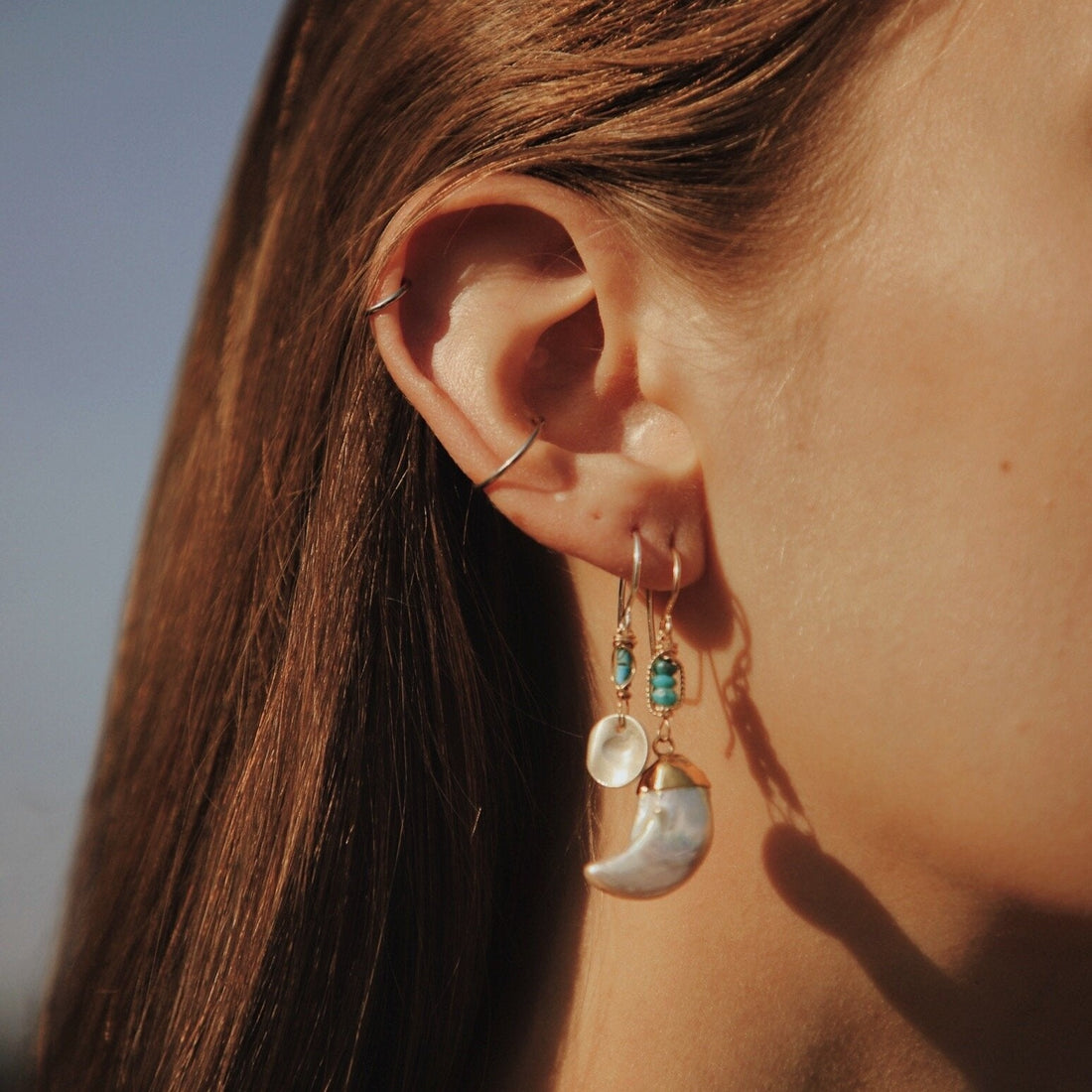 Tiny Turquoise Earrings