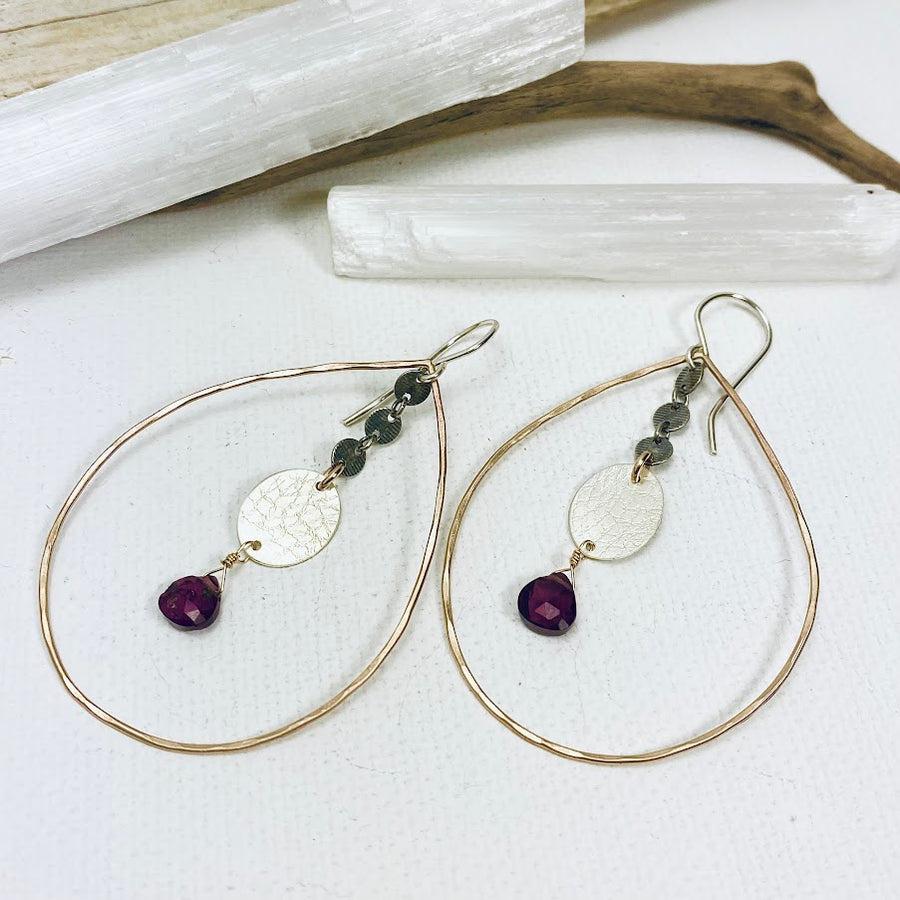 Teardrop Texture Earrings