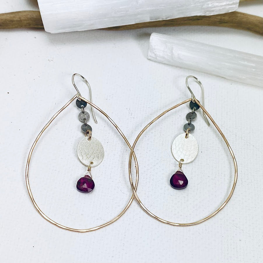 Teardrop Texture Earrings