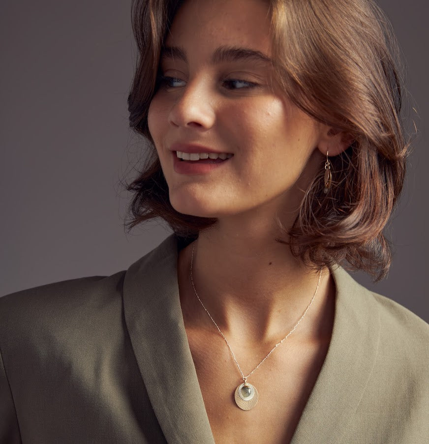 Labradorite Texture Necklace