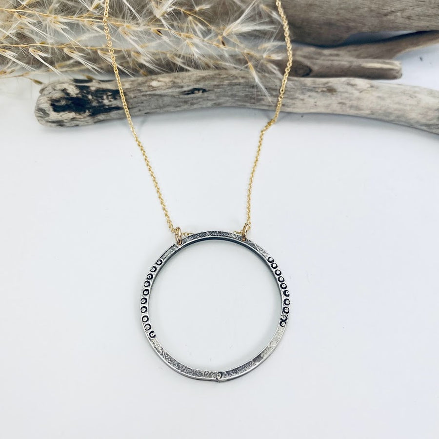 Eternity Hoop Necklace