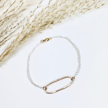 Oval Geo Bracelet