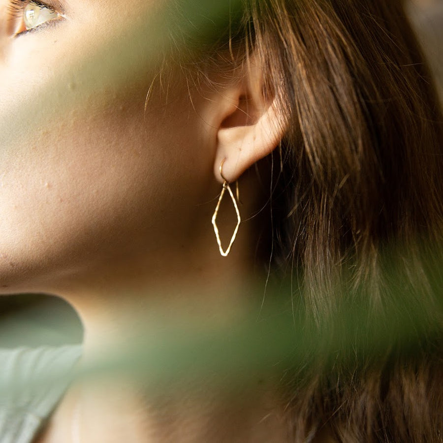 Diamond Geo Earrings