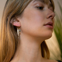 Labradorite Length Earrings