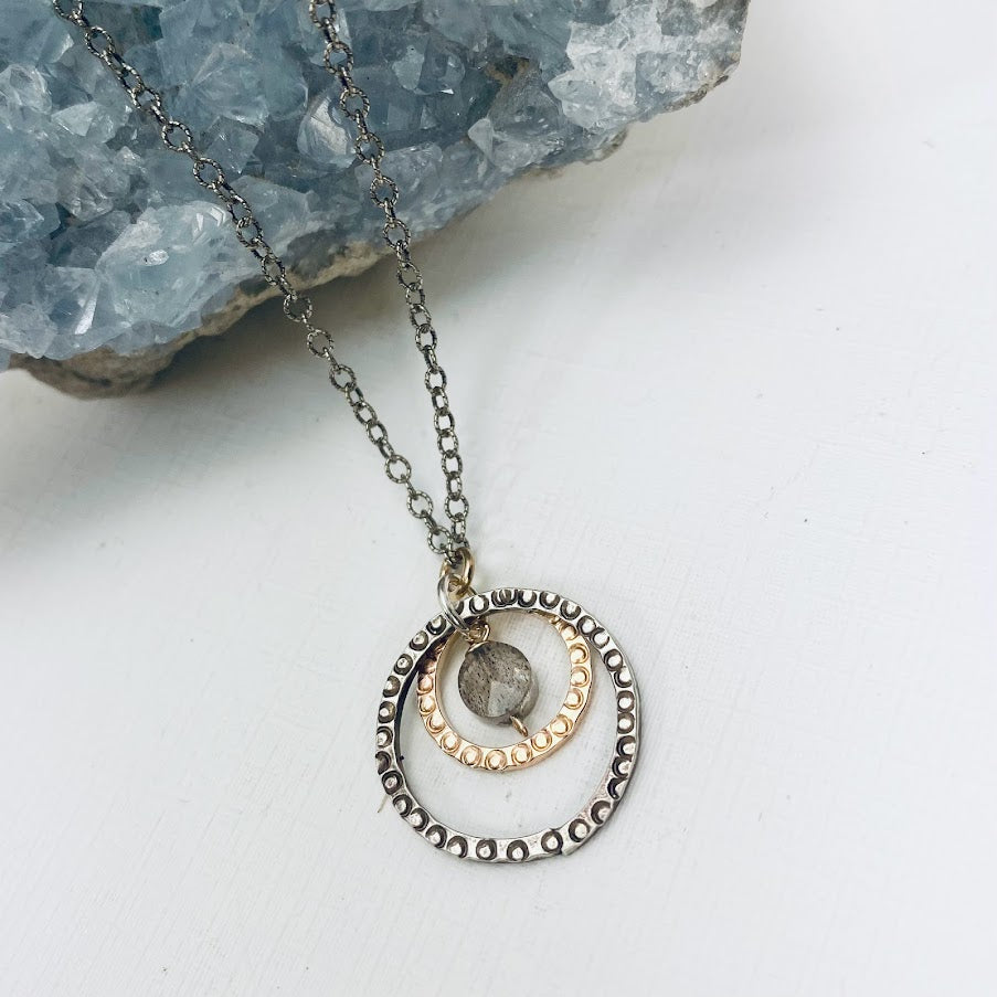 Concentric Labradorite Necklace
