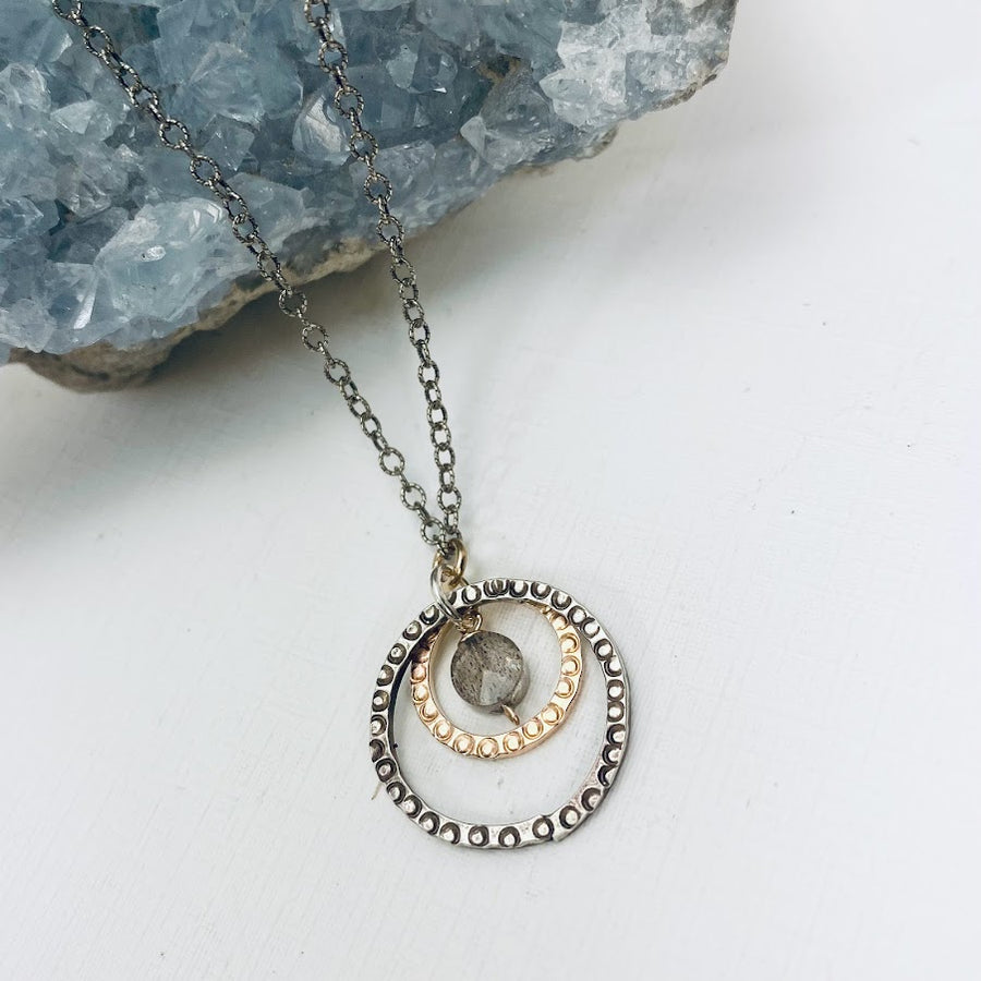 Concentric Labradorite Necklace