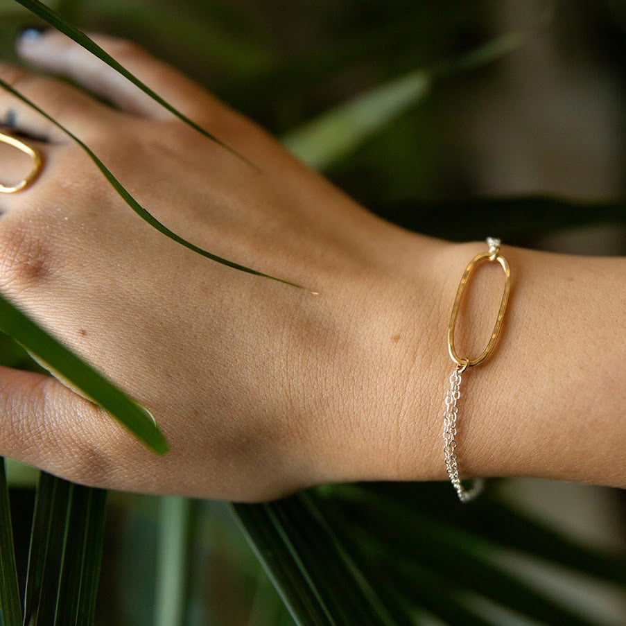 Oval Geo Bracelet