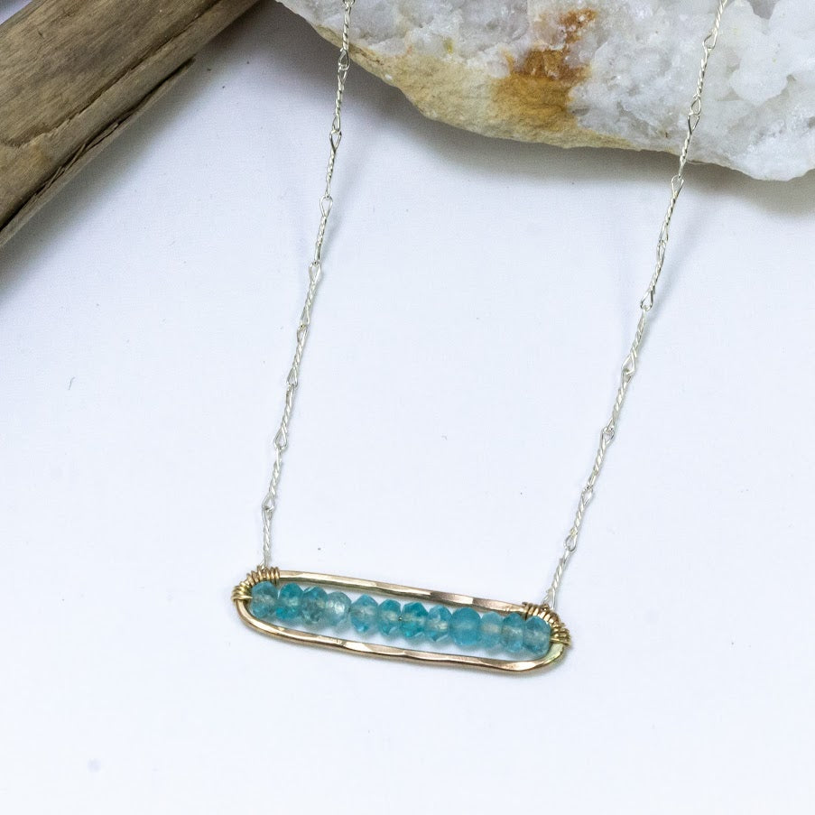 Apatite Bar Necklace