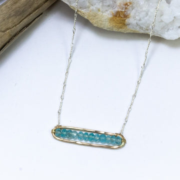 Apatite Bar Necklace