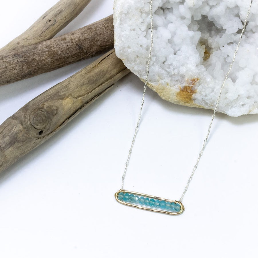 Apatite Bar Necklace