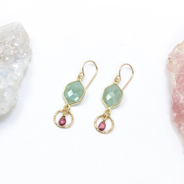 Aquamarine Princess Earrings