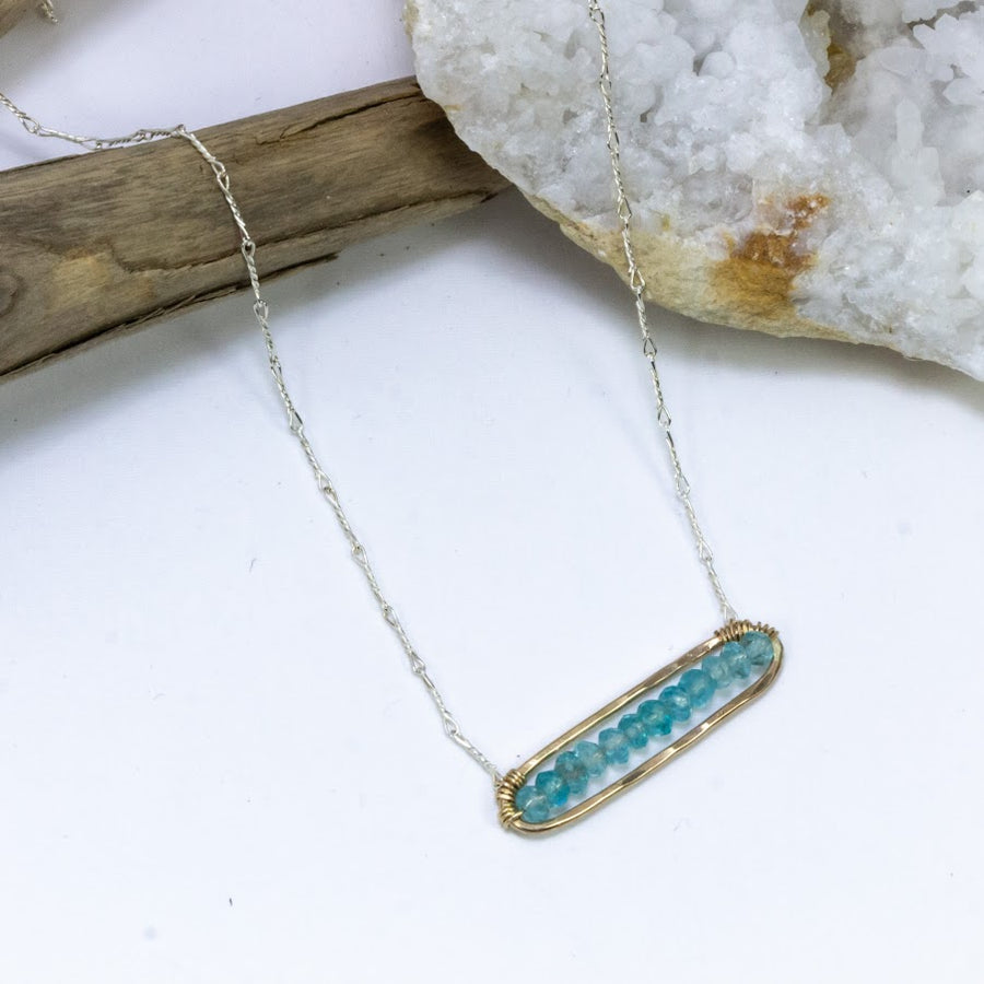 Apatite Bar Necklace
