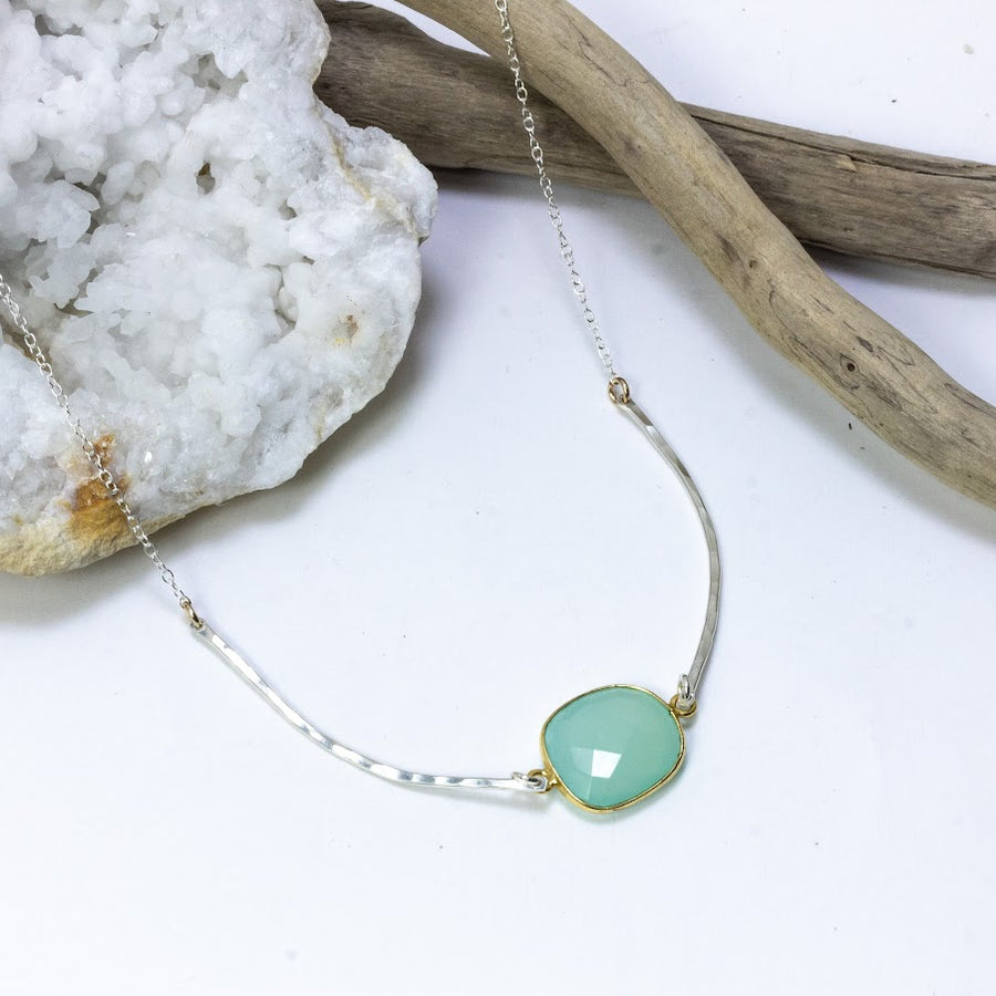 Chalcedony Flow Necklace
