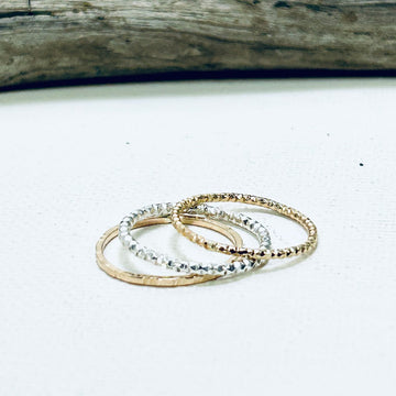 Sparkle Stacking Rings