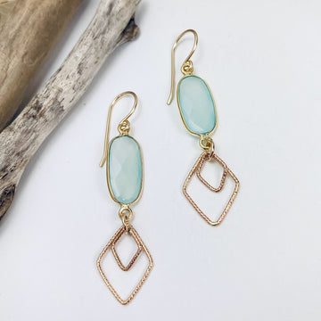 Chalcedony Movement Earrings