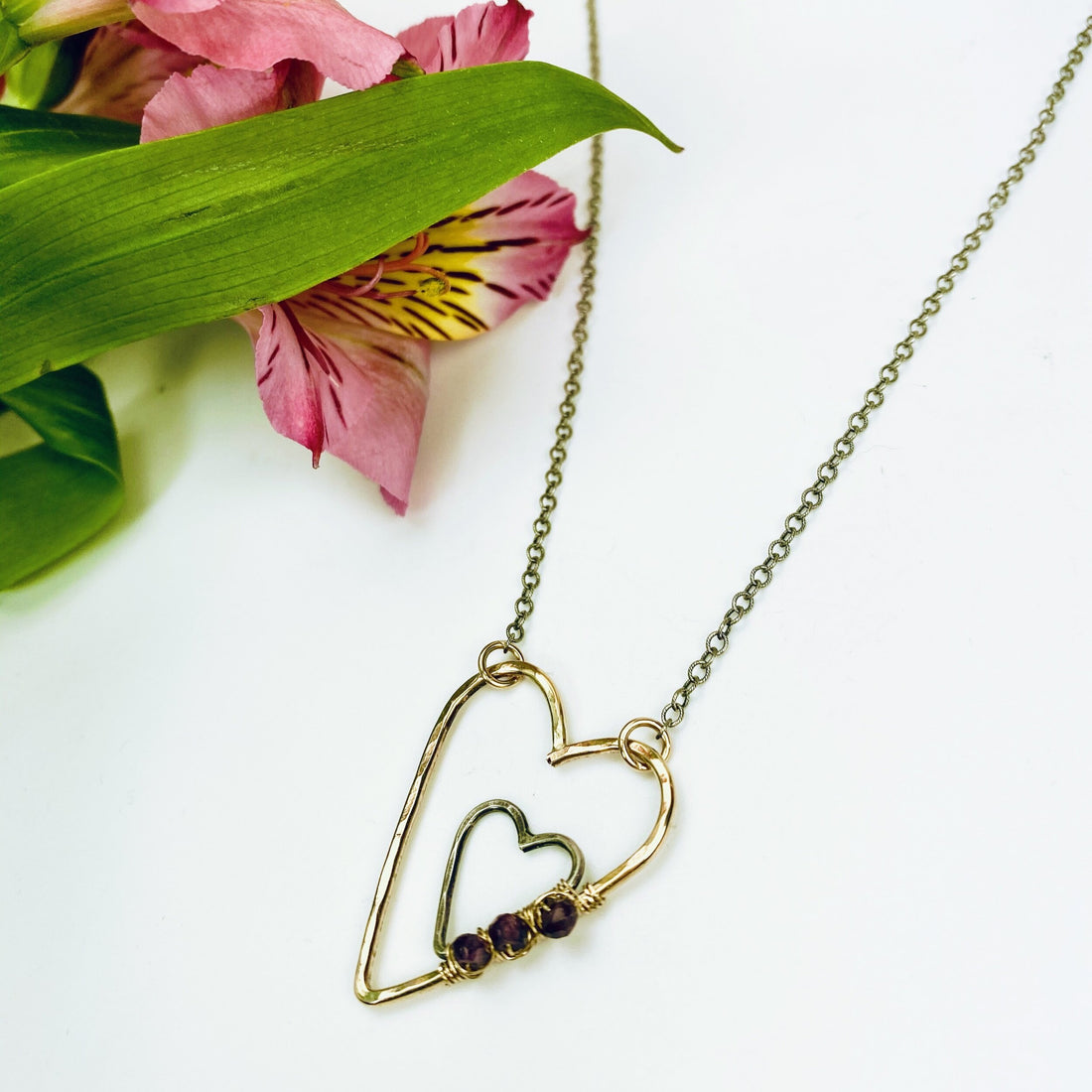 Twin Hearts Necklace