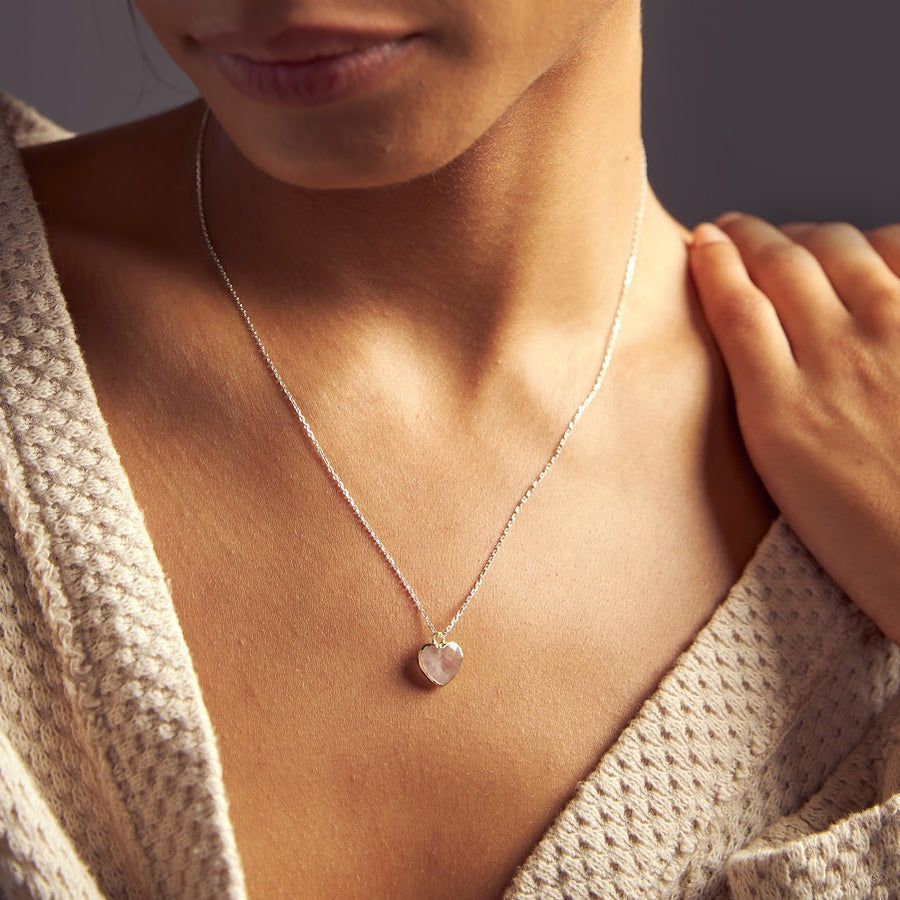Gemstone Heart Necklace