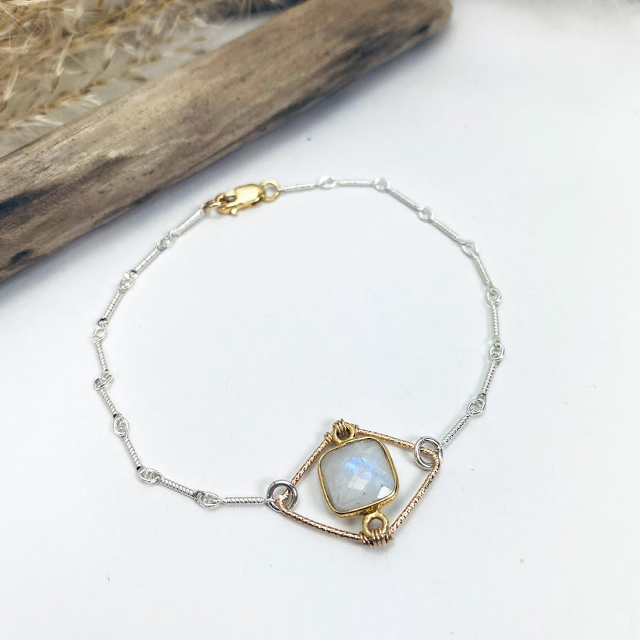 Moonstone Frame Bracelet