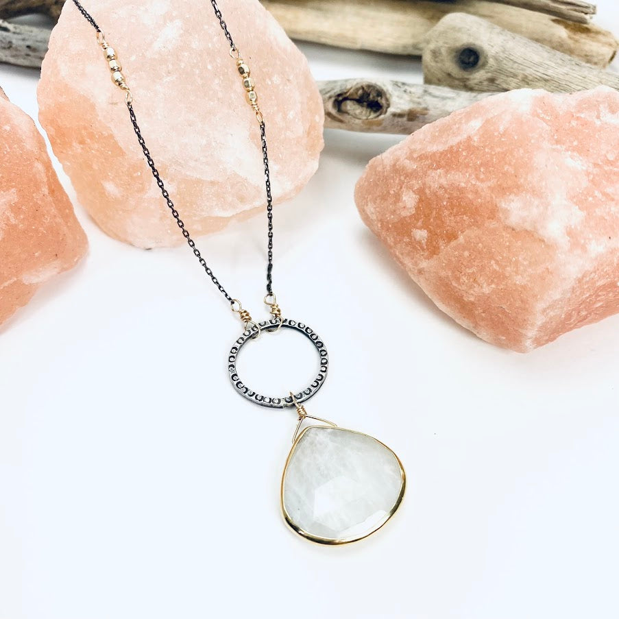 Moonstone Statement Necklace