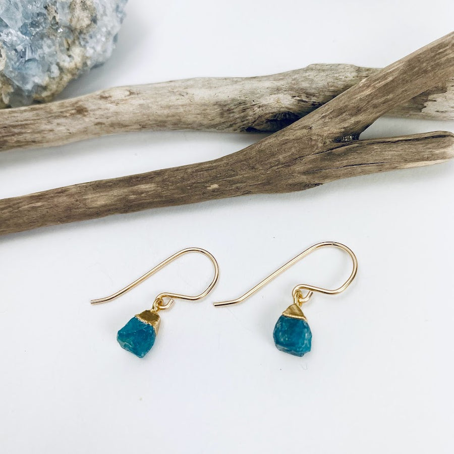 Simply Raw Gemstone Earrings