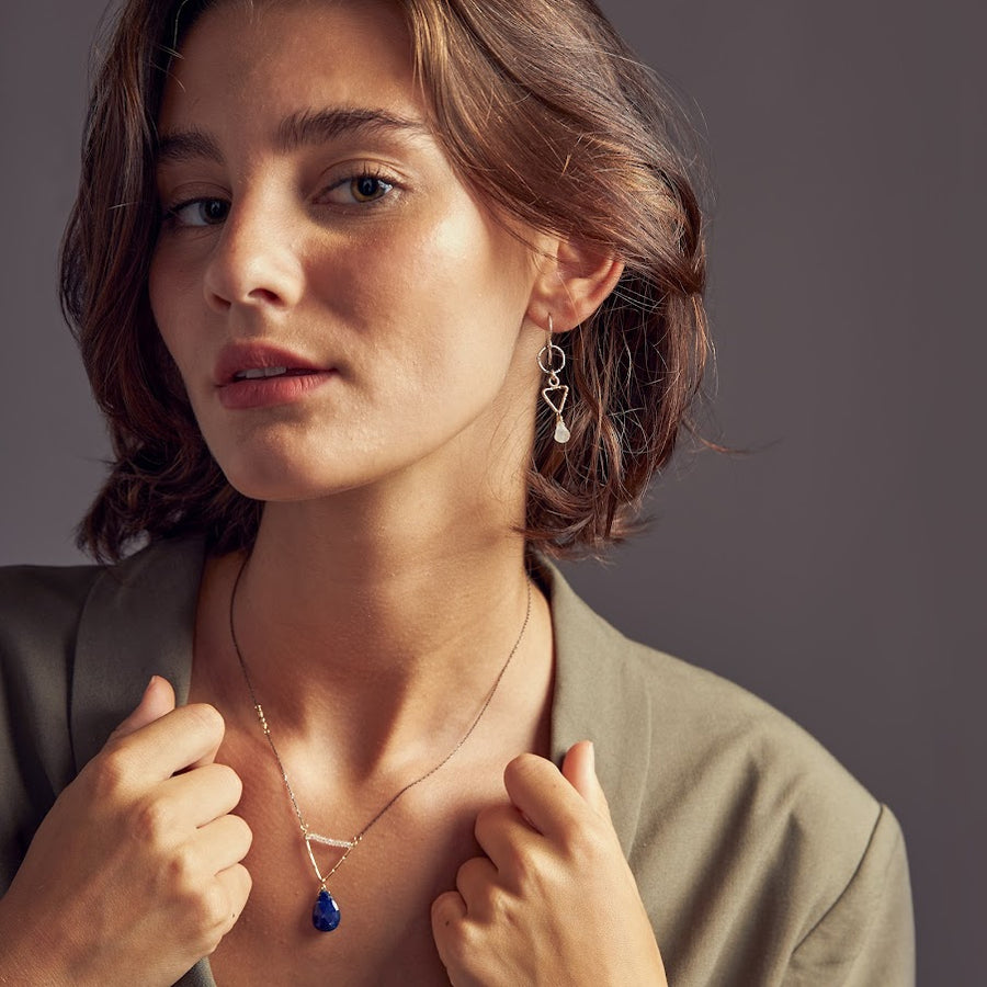 On Point Lapis Pendant