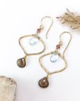 handmade boho gold filled topaz earrings laura j designs