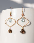 handmade boho gold filled topaz earrings laura j designs