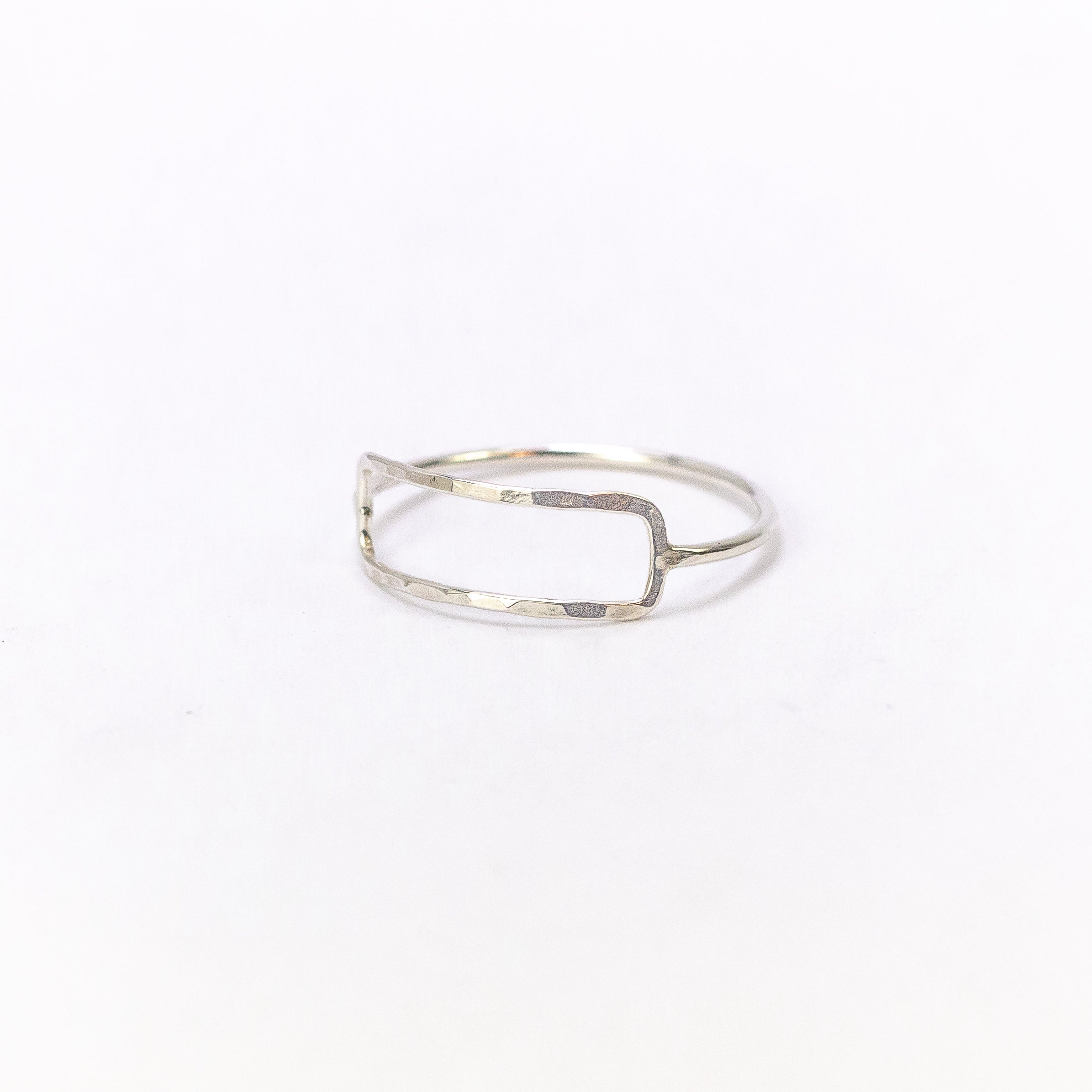 handmade sterling silver delicate rectangle ring laura j designs