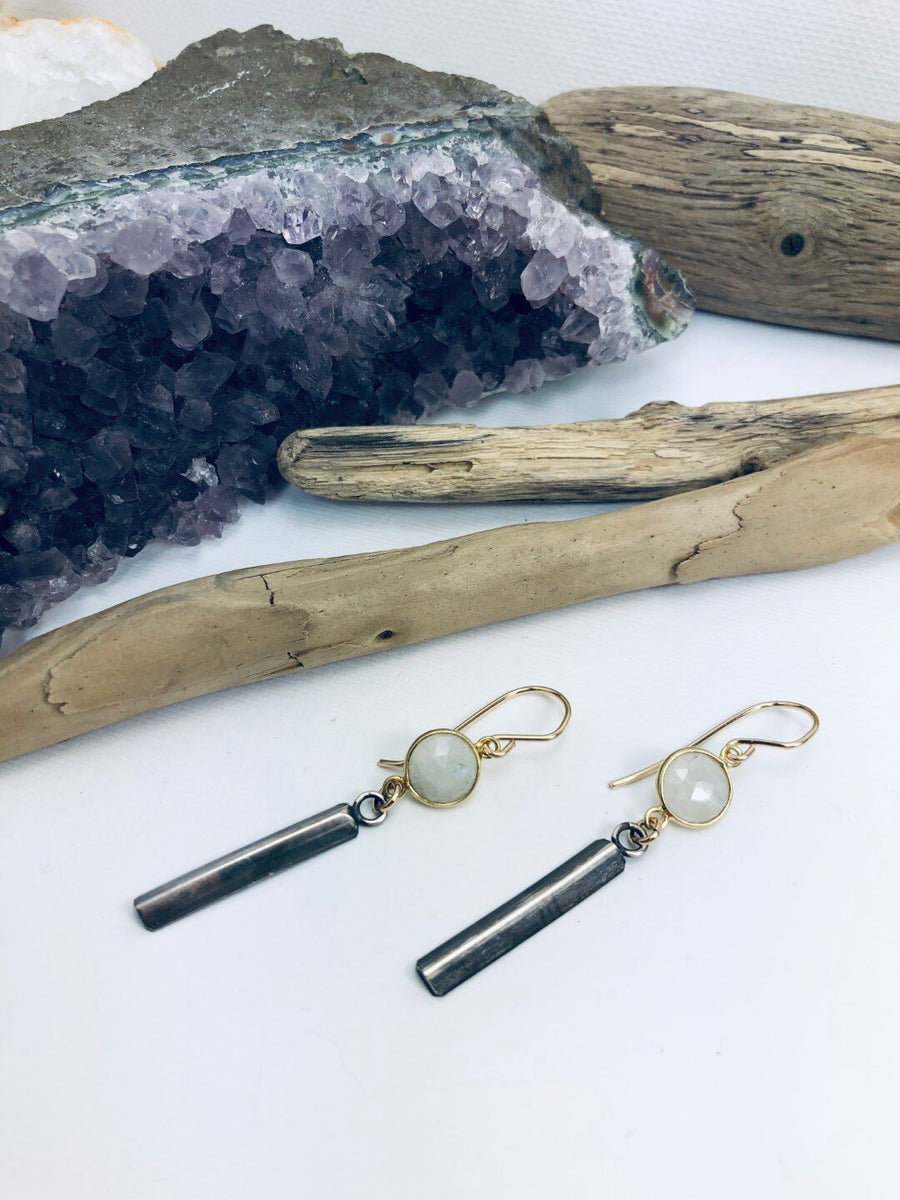 Moonstone Drop Earrings