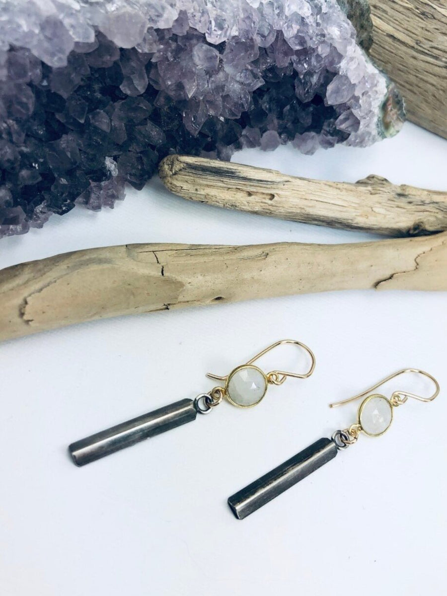 Moonstone Drop Earrings