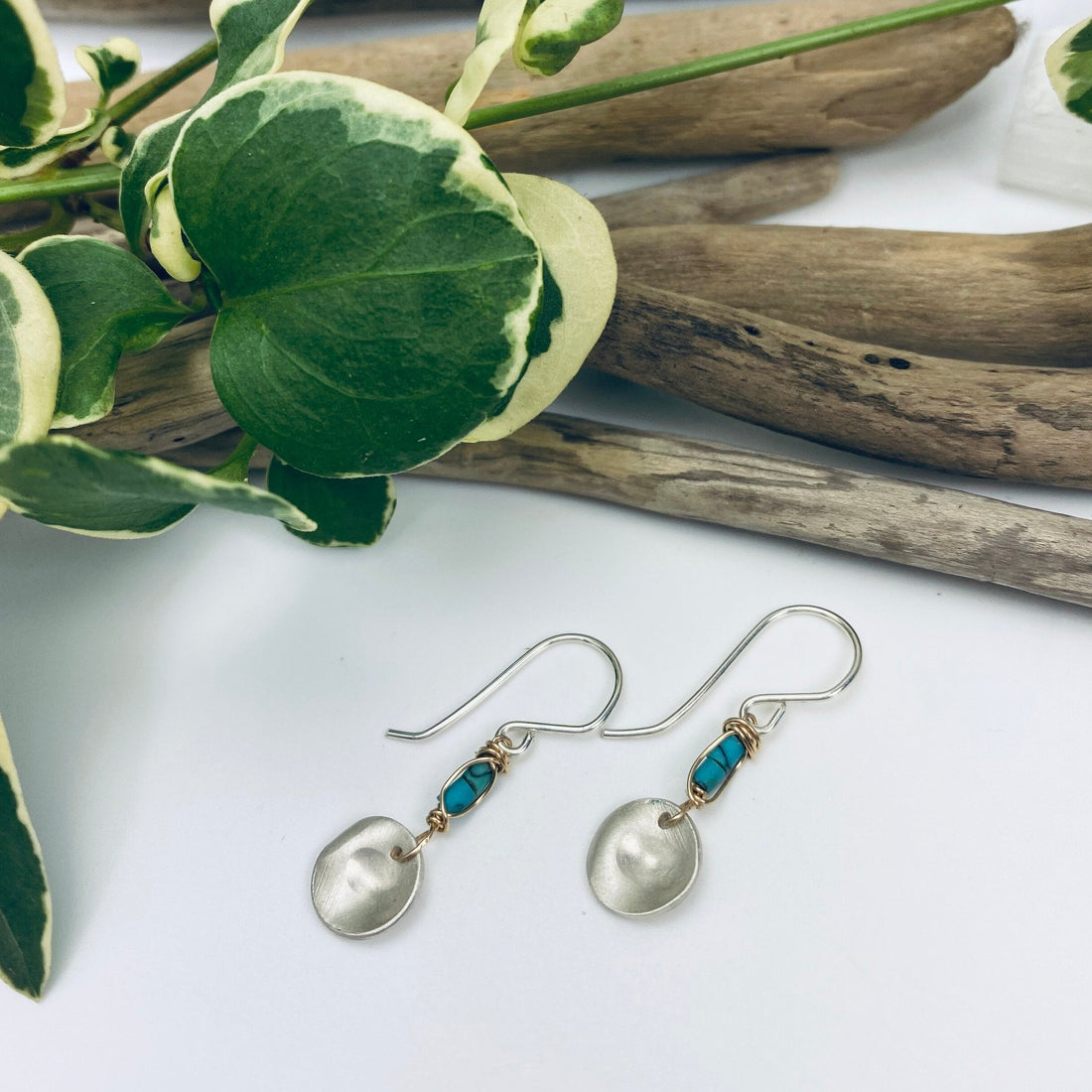 Tiny Turquoise Earrings