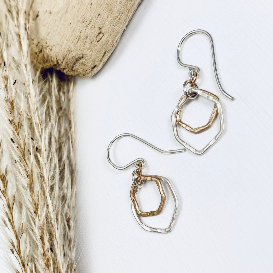 Mini Honeycomb Earrings