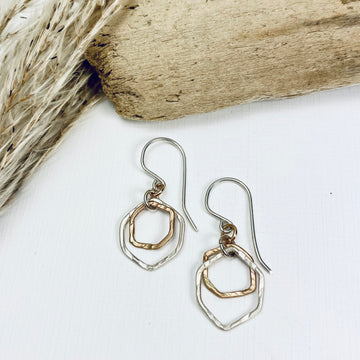 Mini Honeycomb Earrings