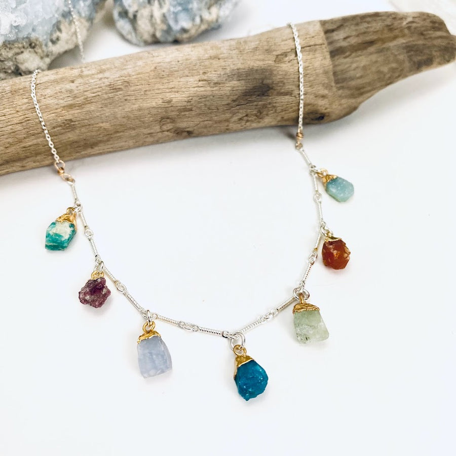 Rainbow Charm Necklace