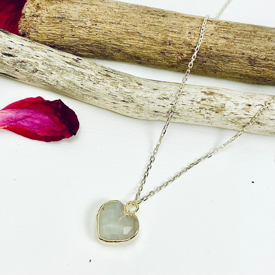 Gemstone Heart Necklace