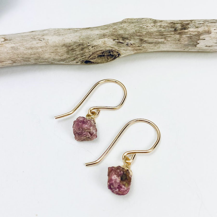 Simply Raw Gemstone Earrings