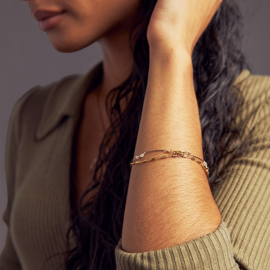 Gold Barrel Chain Bracelet