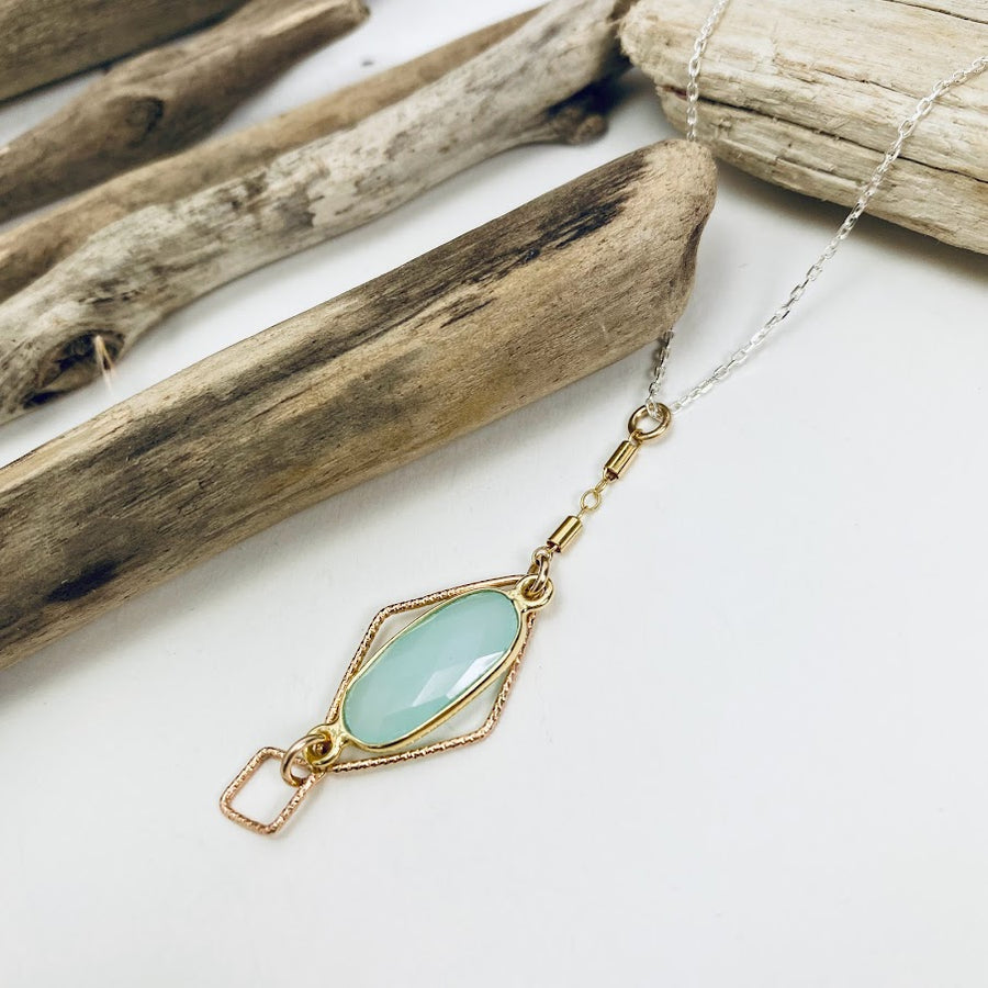 Chalcedony Skylight Necklace