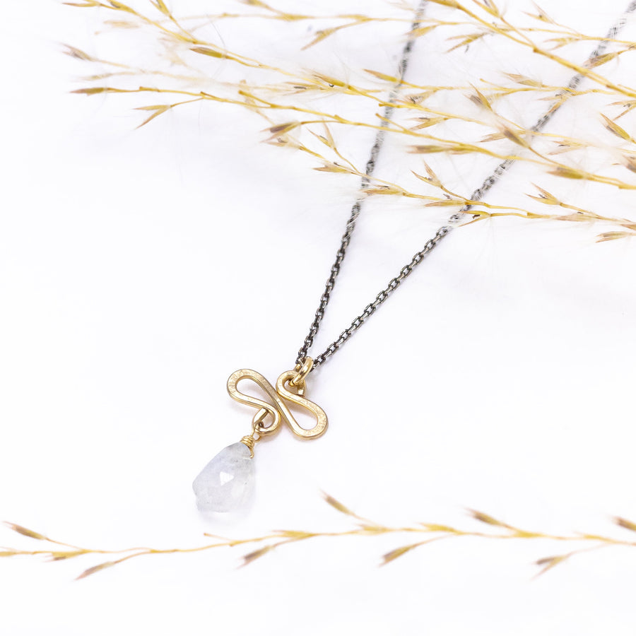 handmade gold filled moonstone necklace laura j designs