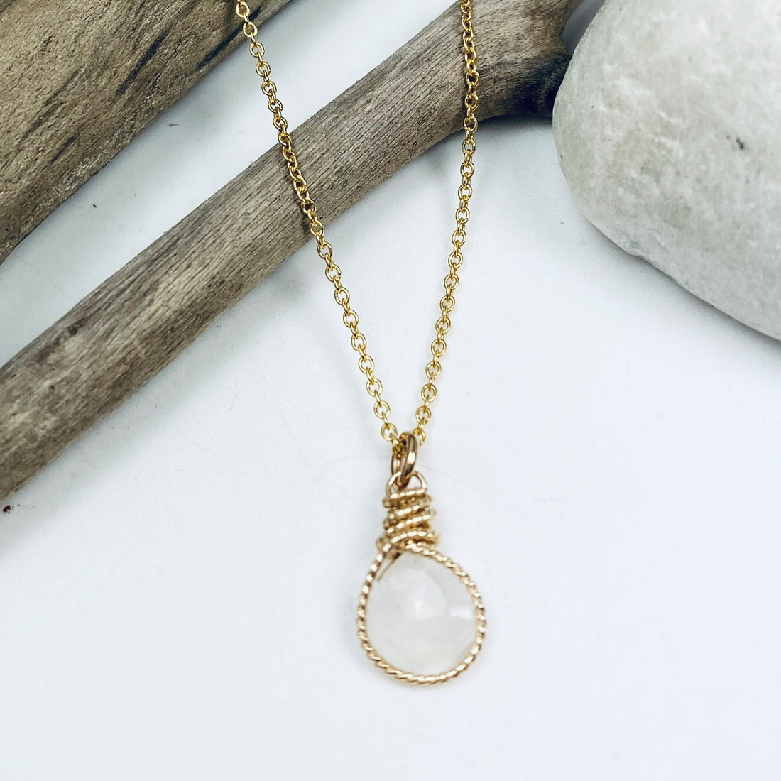 Gemstone Wrap Necklace