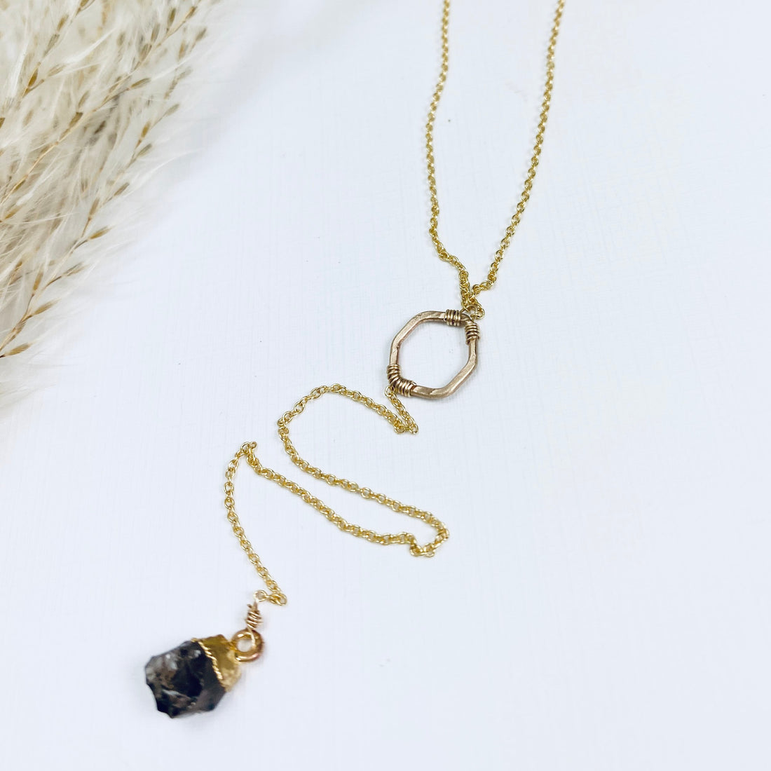 Honeycomb Drip Necklace