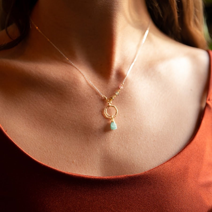 Raw Amazonite Necklace