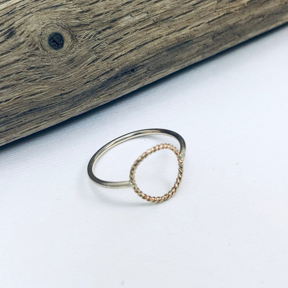 Twisted Circle Ring