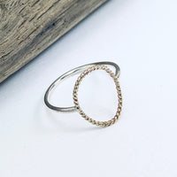 Twisted Oval Ring